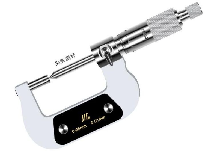 成量单尖头千分尺*0-75mm 执行标准： GB/T 6313-2004