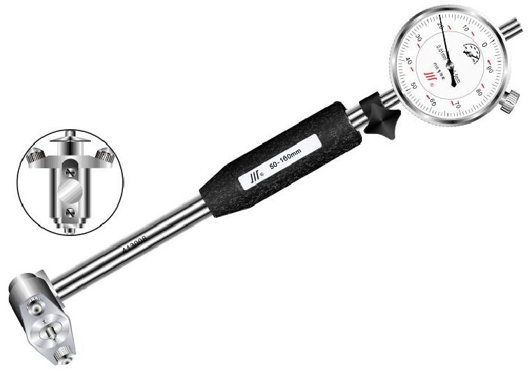 成量内径百分表(猫眼式护桥) 执行标准： GB/T8122-2004