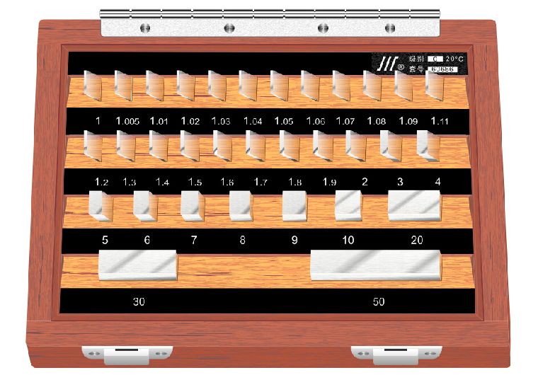 成量公制矩形量块*32块/套 执行标准： DIN 861-1:1980